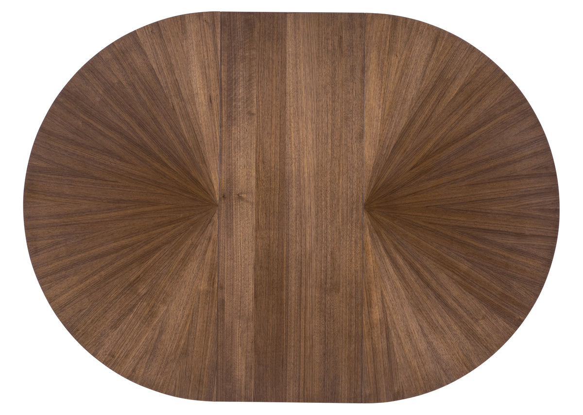 Eleana Round Dining Table With One Leaf Medium Wood - Dark Brown by Hooker Furniture - View 7