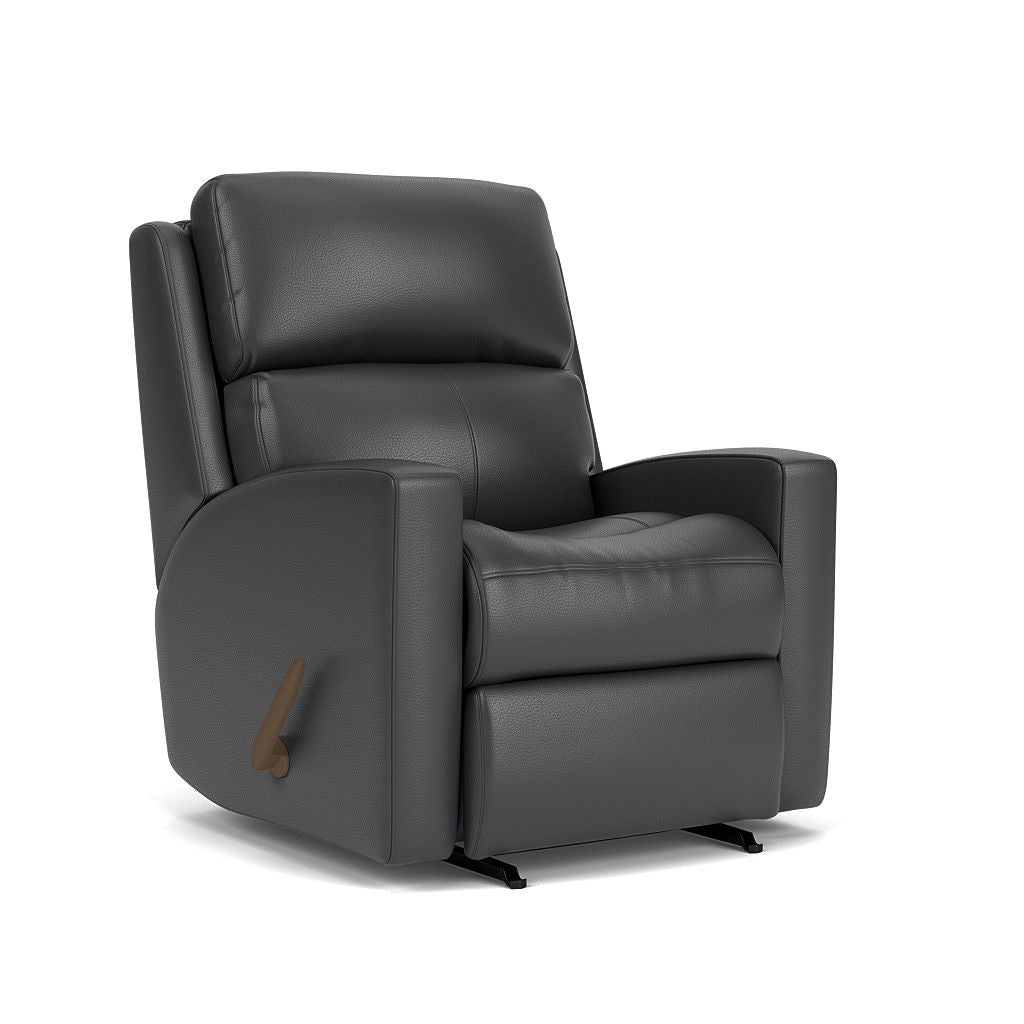 Catalina Transitional Leather Rocking Recliner | Flexsteel
