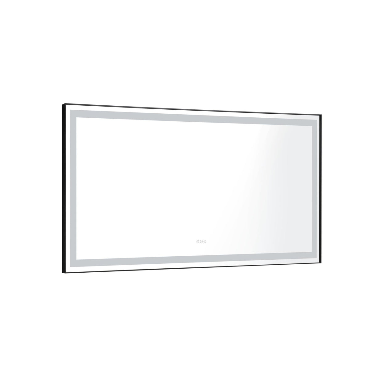 72 in. W x 36 in. H Black Framed LED Single Bathroom Vanity Mirror in Polished Crystal Bathroom Vanity LED Mirror with 3 Color Lights Mirror for Bathroom Wall Smart Lighted Vanity Mirror | Home Elegance USA
