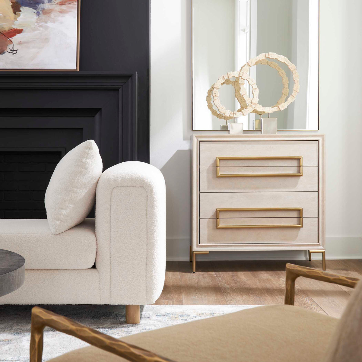Alessia Light Oak Accent Chest - Gray by Uttermost - View 6
