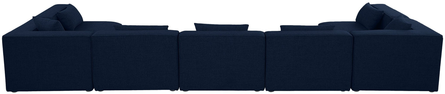 Cube - Modular Sectional 7 Piece - Navy | Home Elegance USA