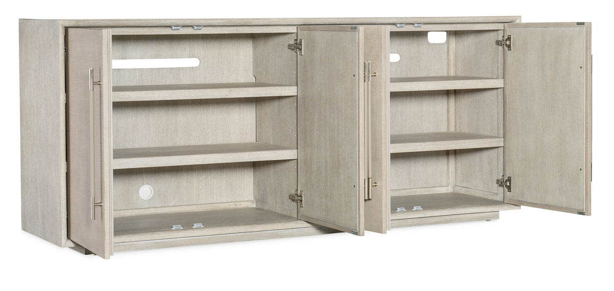 Modern Mood Entertainment Console - Beige by Hooker Furniture - View 3