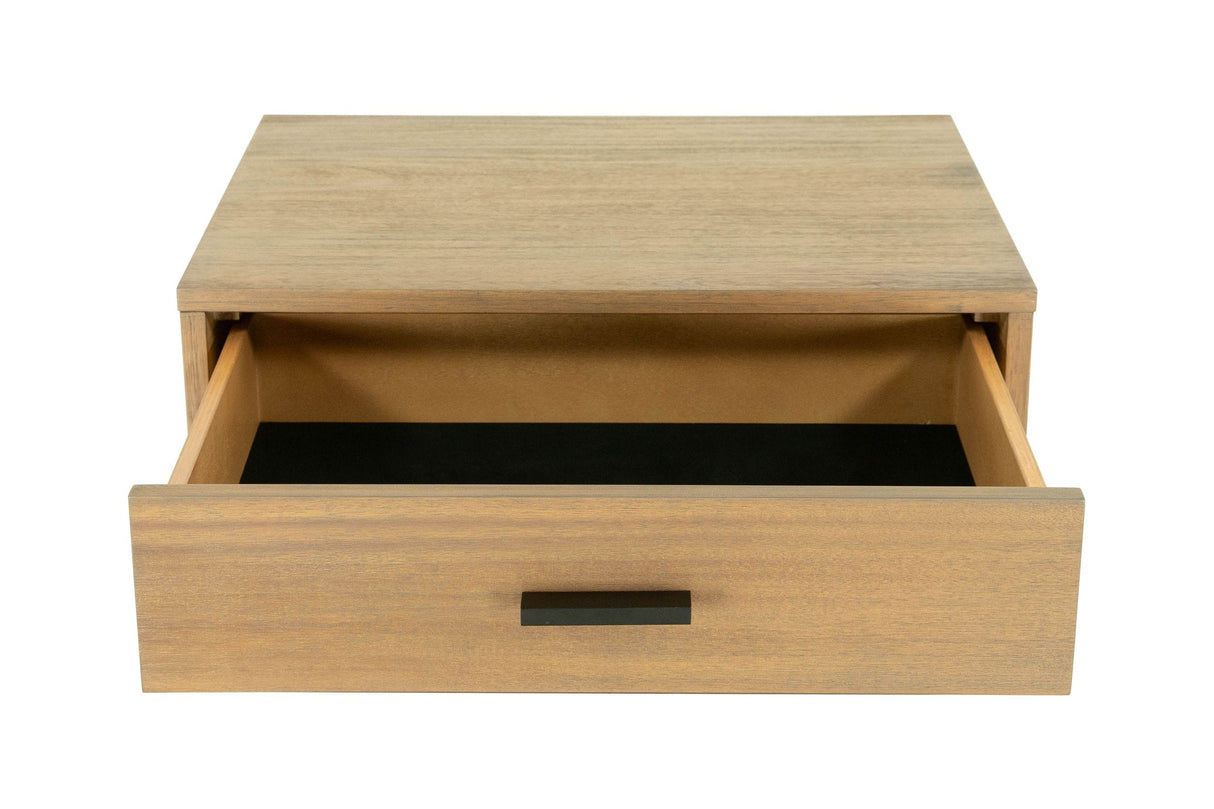 Eastern King Fantasia - Contemporary Walnut & Grey Bed with Two Nightstands - View Image 1