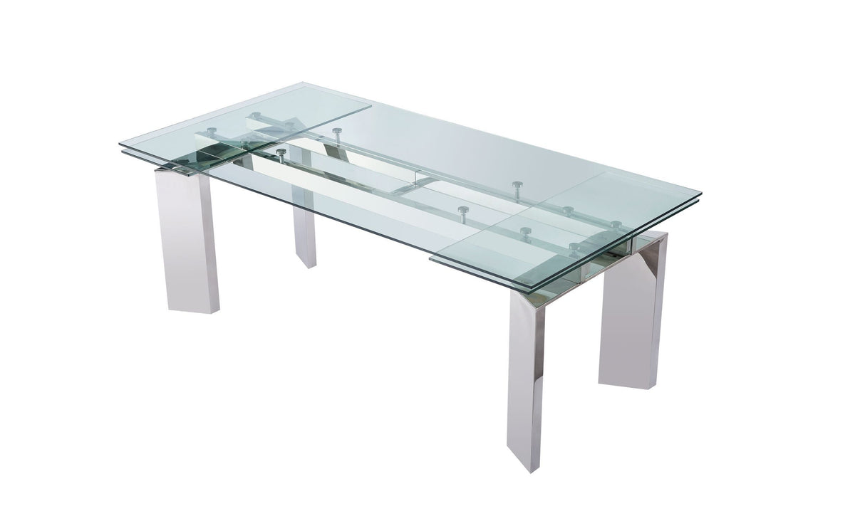 Modrest Viking - Modern Extendable Glass Dining Table | VIG - Home Elegance USA