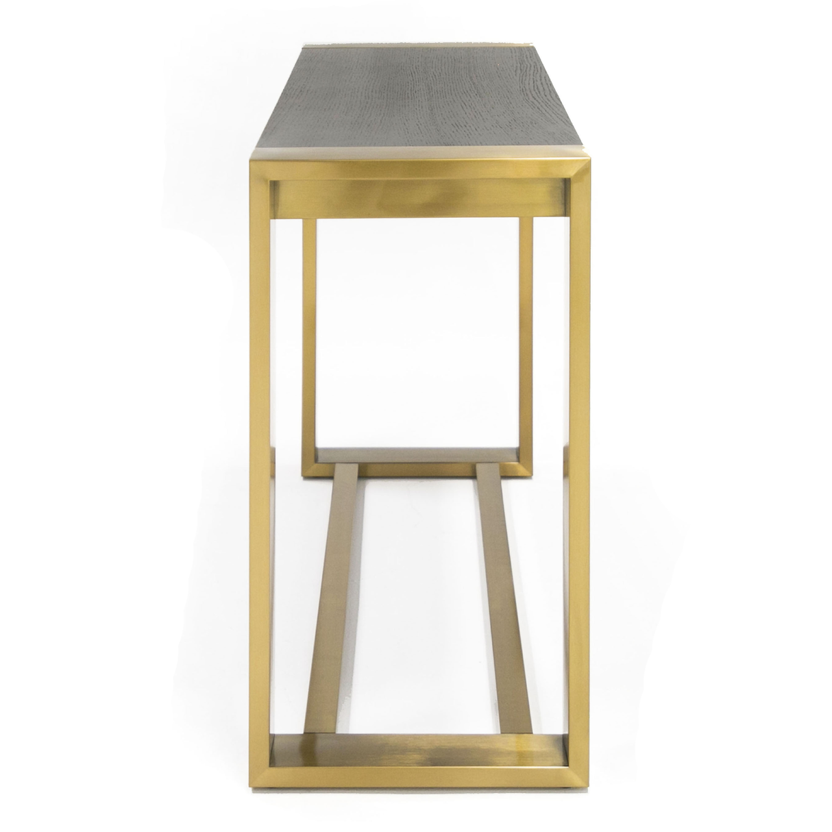 Modrest Fauna - Modern Wenge and Brass Console Table