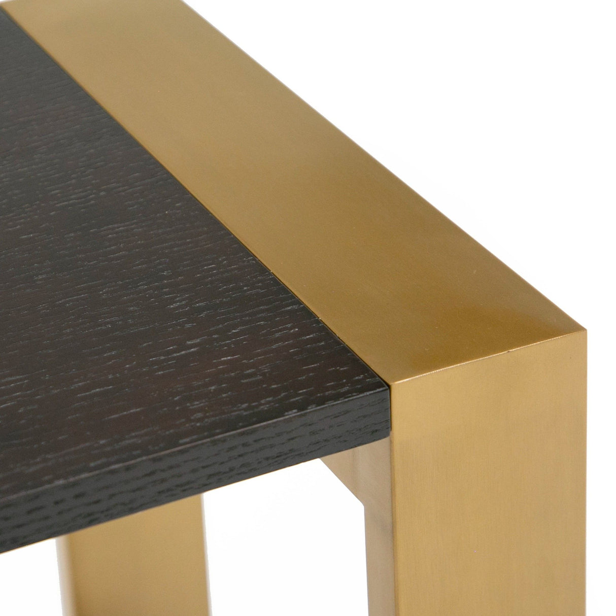 Modrest Fauna - Modern Wenge and Brass Console Table