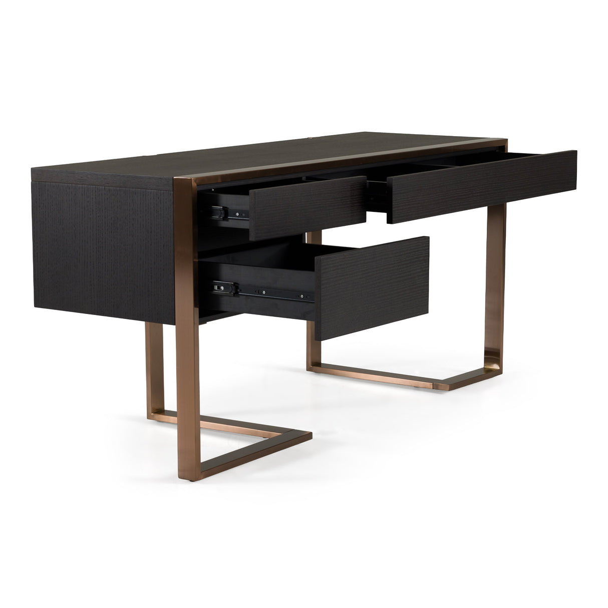 Modern Fauna Wenge and Rosegold Desk - View Image 1