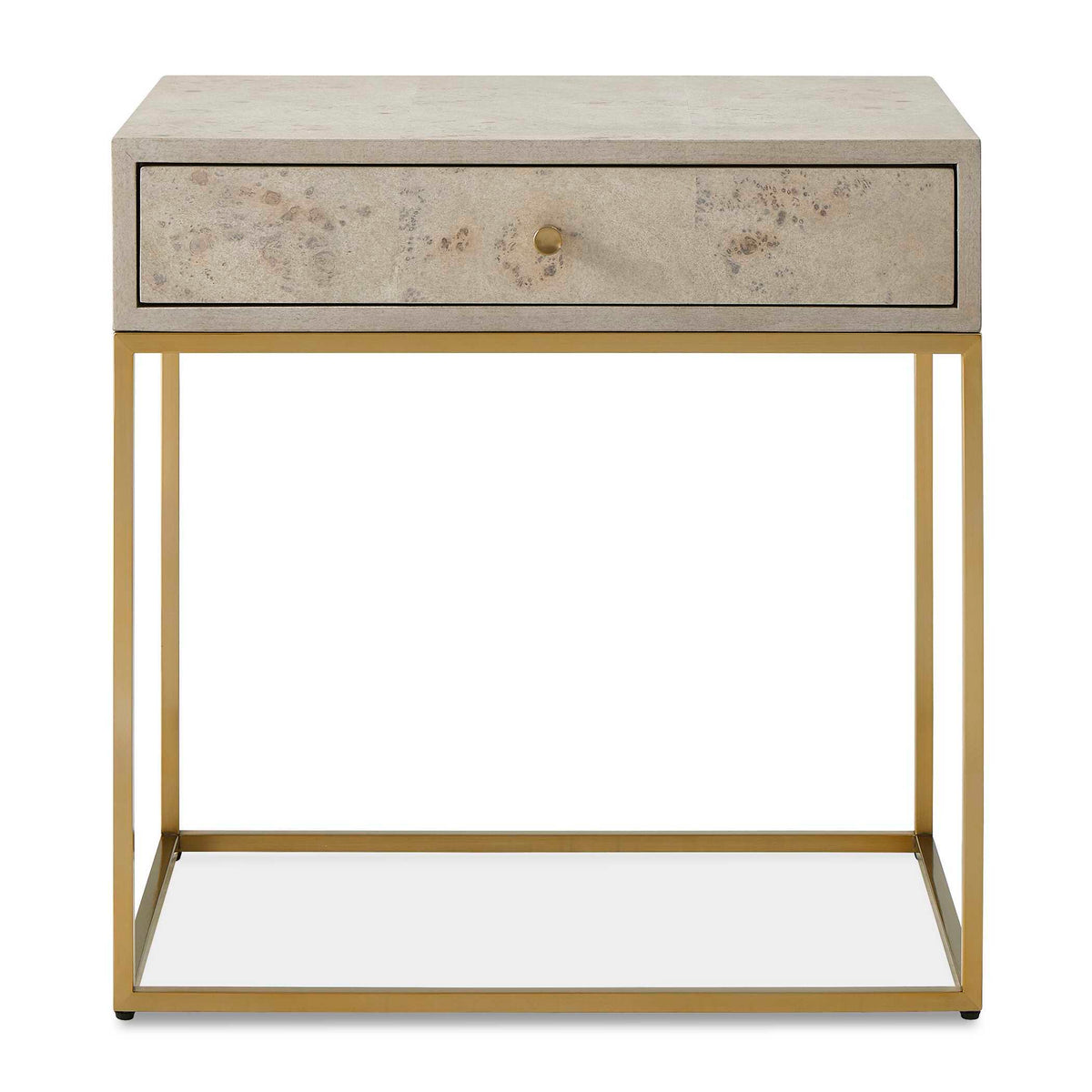 Pembrook Side Table Light Washed / Brass - Beige / Gold by Uttermost - View 1
