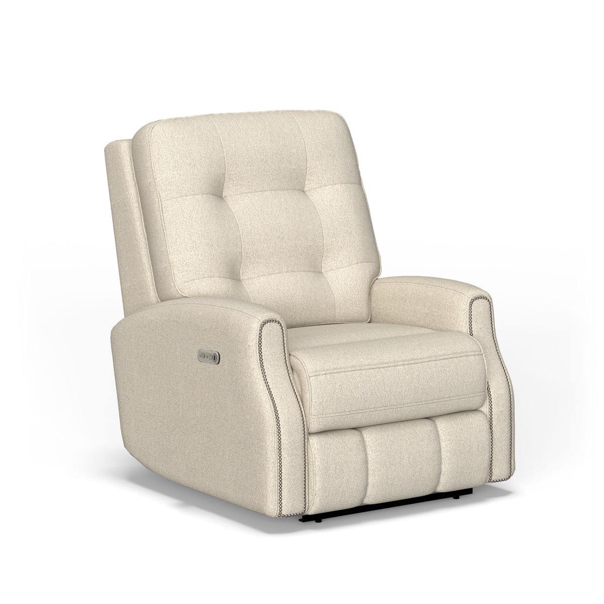 Devon Transitional Fabric Power Rocking Recliner With Power Headrest | Flexsteel