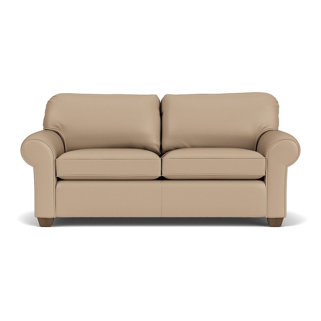 Thornton Leather Two-Cushion Sofa | Flexsteel