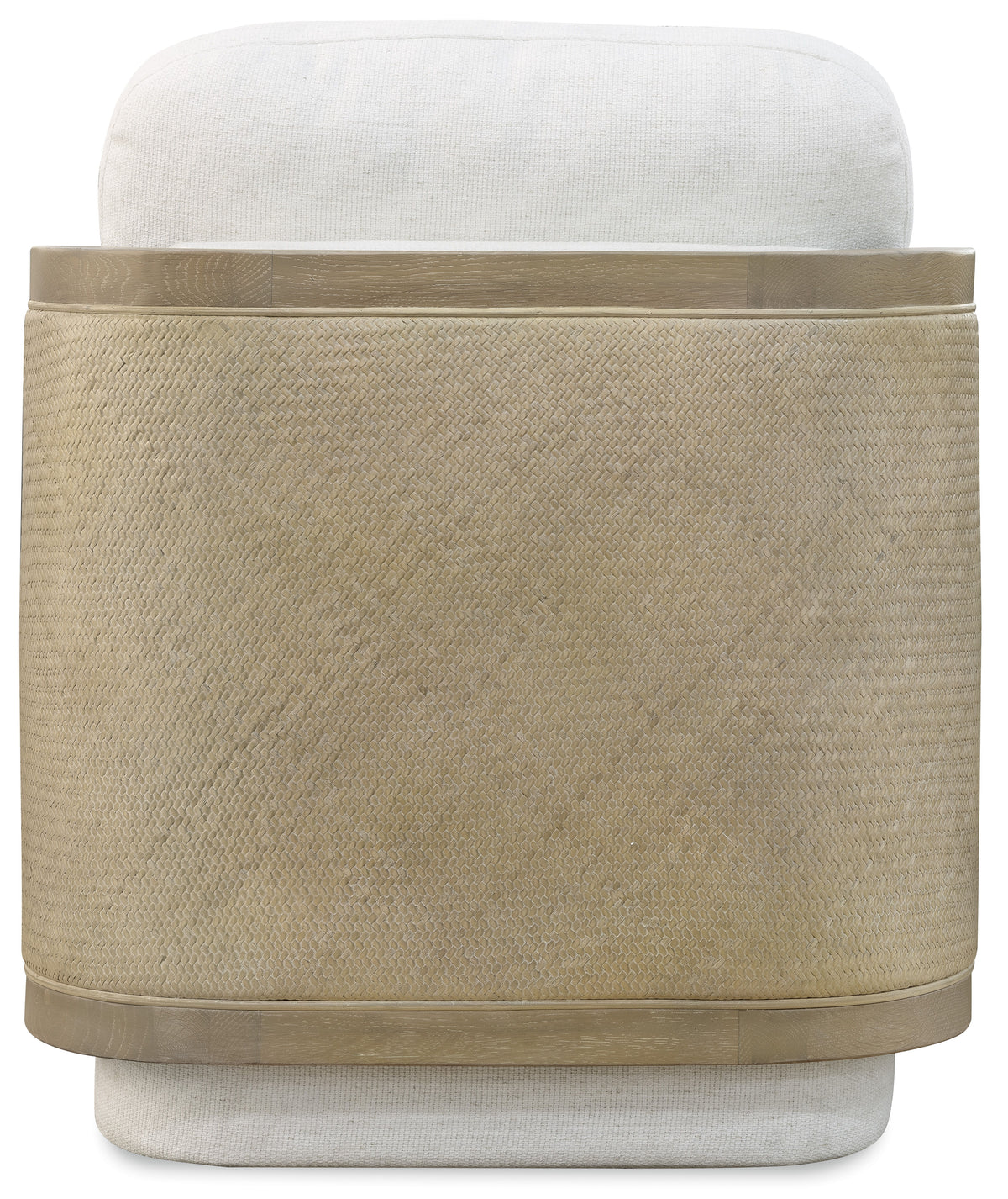 Wilma Swivel Chair - White / Light Brown by Hooker Furniture - View 5