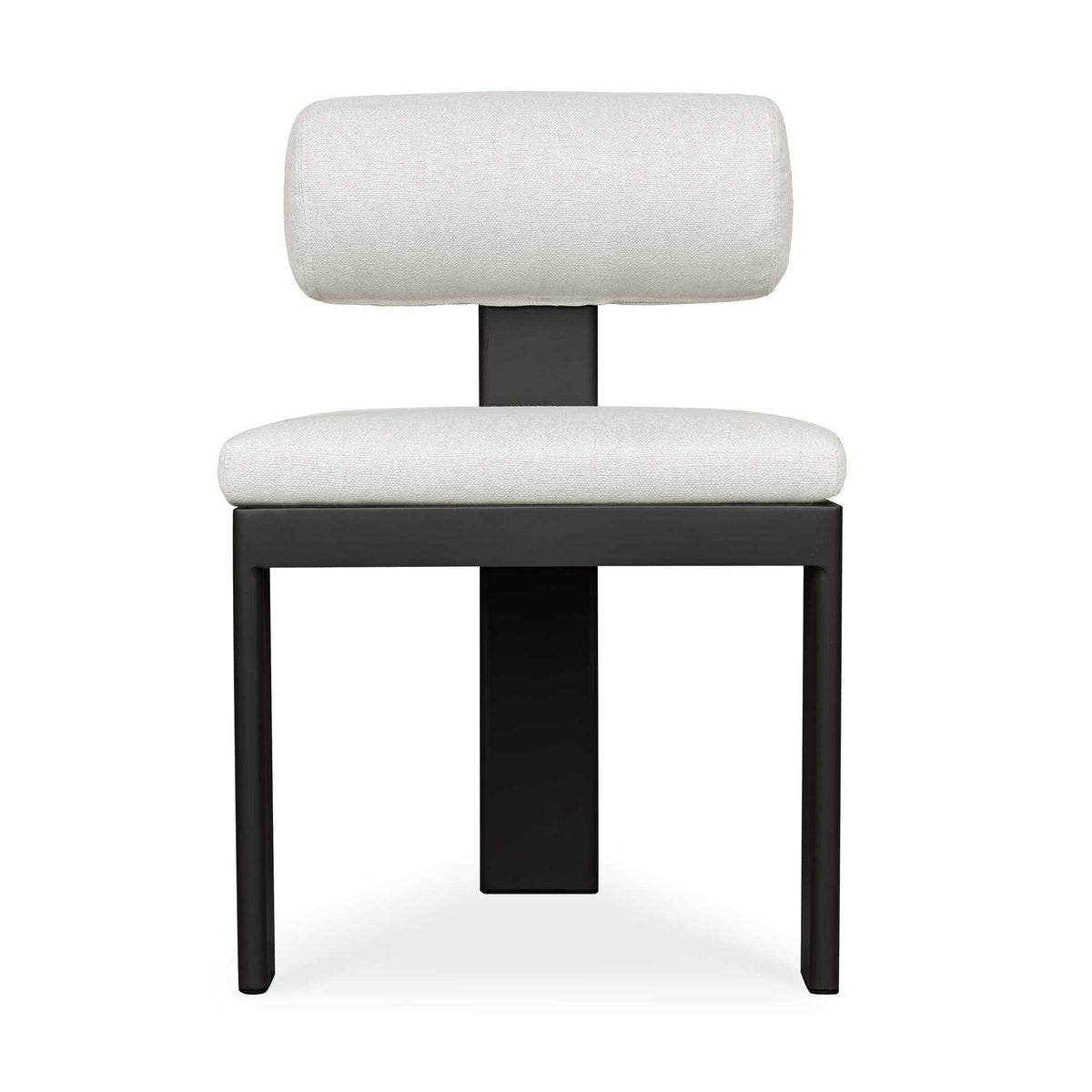 Bolster Back Outdoor Dining Chair - White / Black by Uttermost - View 1