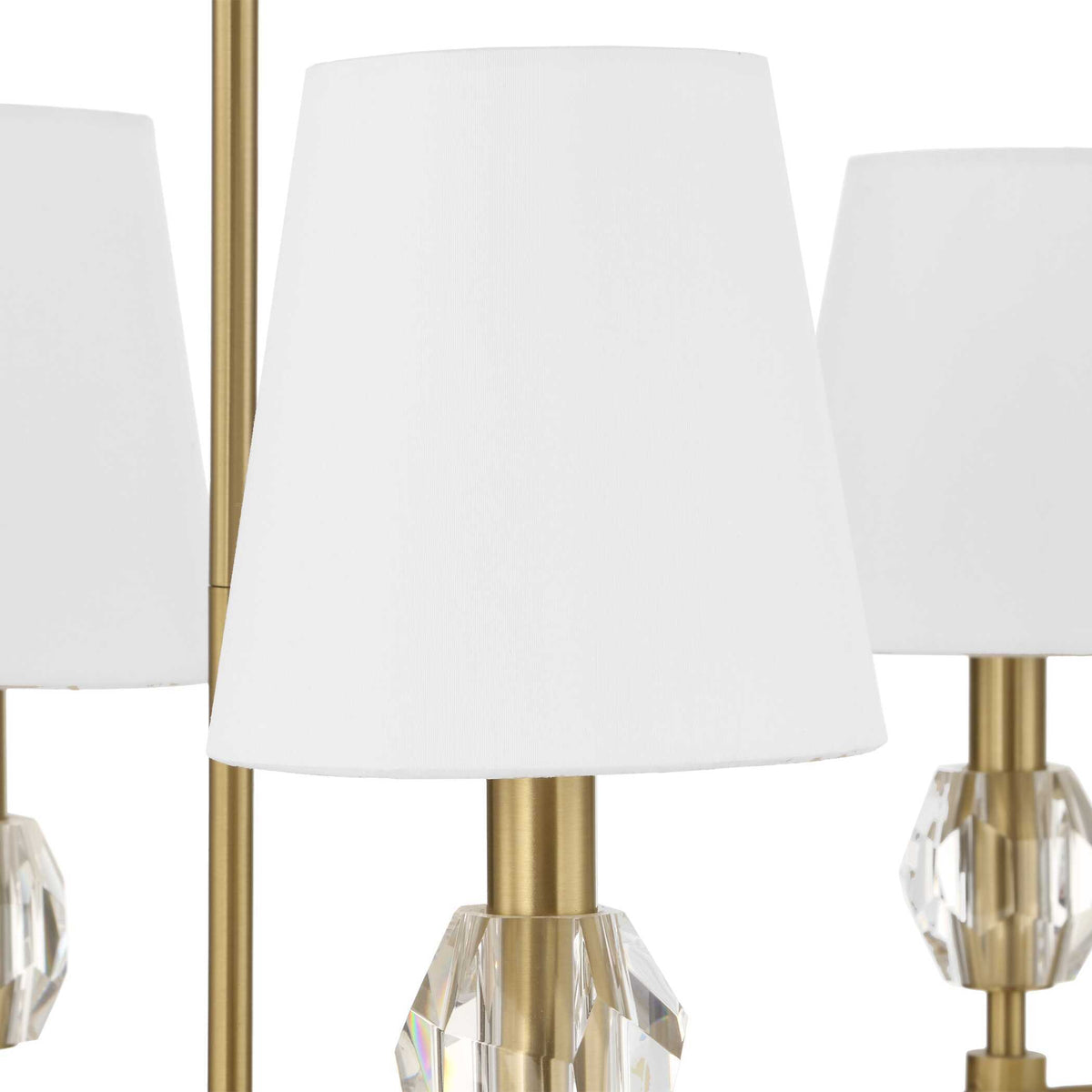 Arques 8 Light Linear Chandelier White / Gold - Gold / White by Uttermost - View 14
