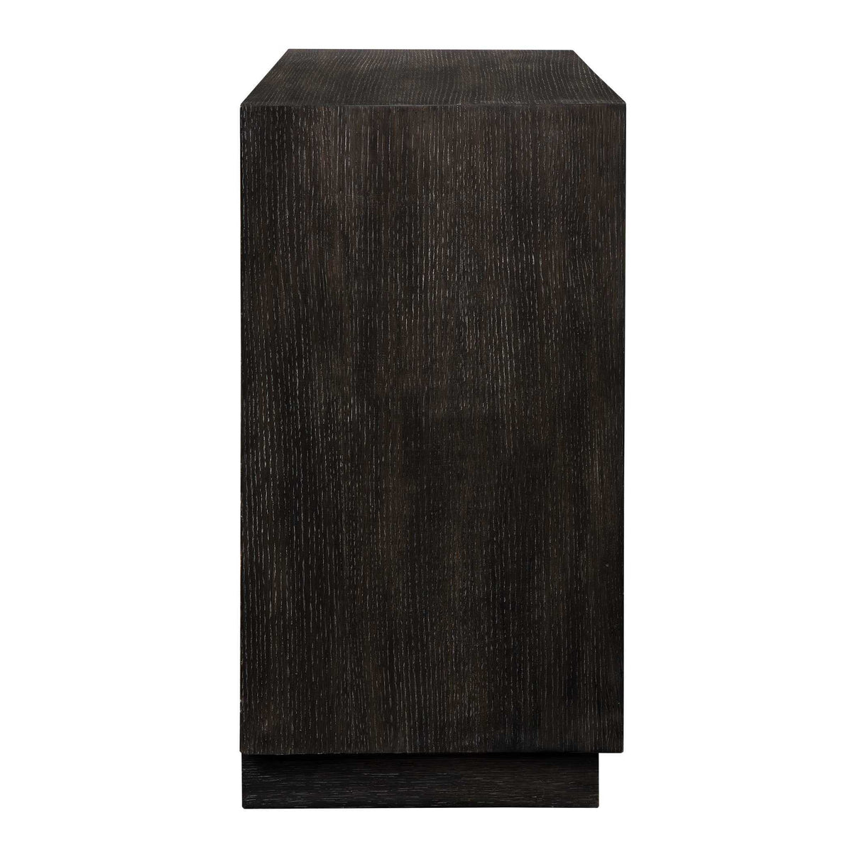 Faulkner 3 Drawer Modern Chest - Black by Uttermost - View 4