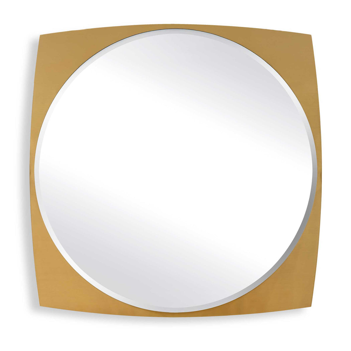 Neilia Round Mirror Brass - Gold by Uttermost - View 1