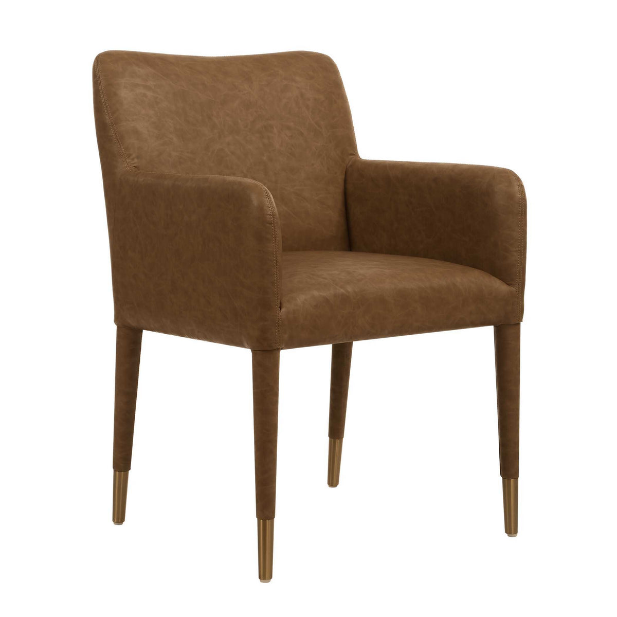 Conifer Dining Armchair Camel - Dark Brown by Uttermost - View 4