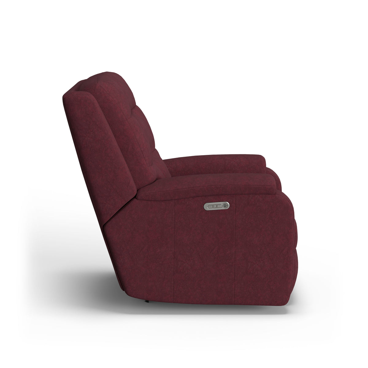 Arlo Transitional Leather Power Rocking Recliner, Power Headrest | Flexsteel
