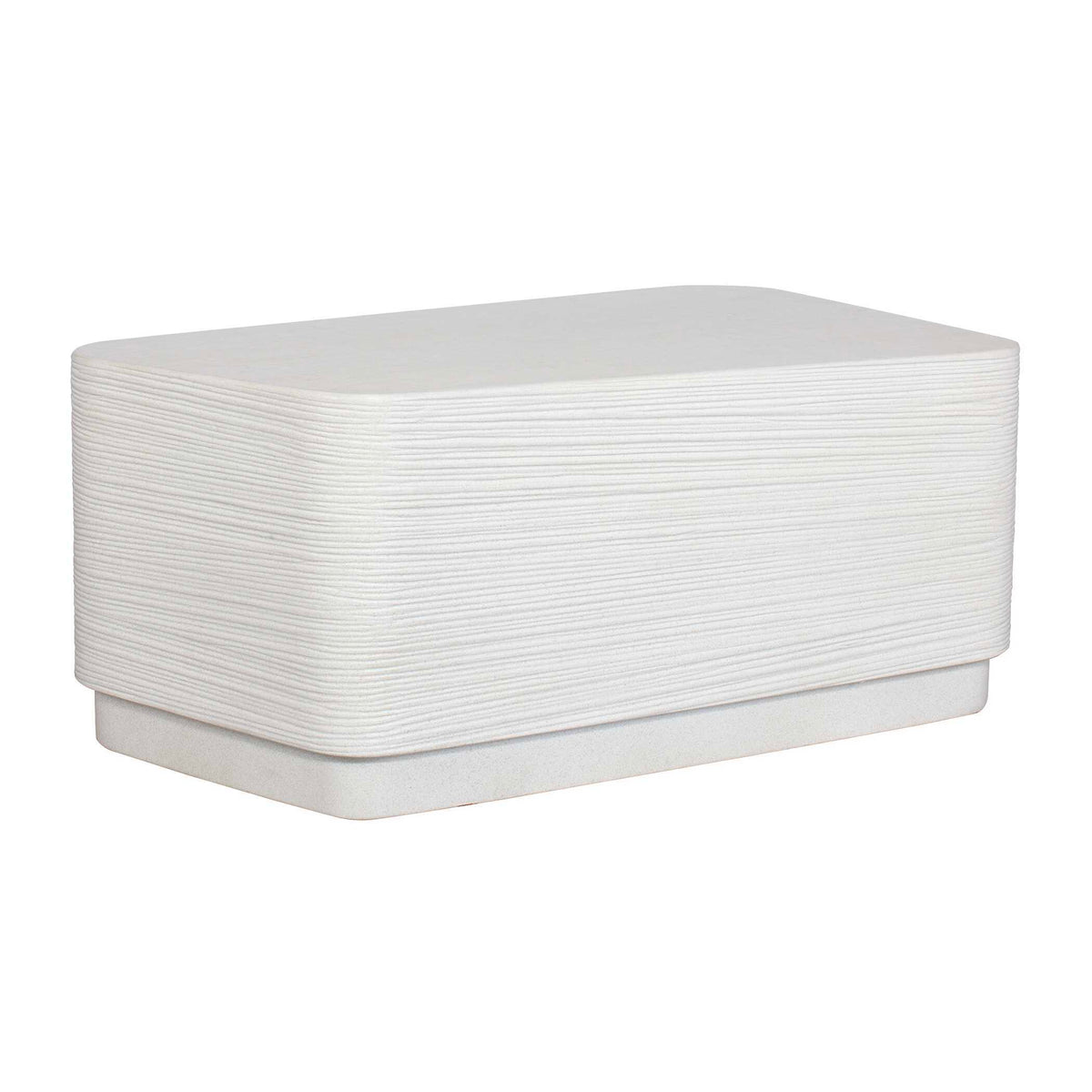Saltwater Concrete Coffee Table - White by Uttermost - View 6