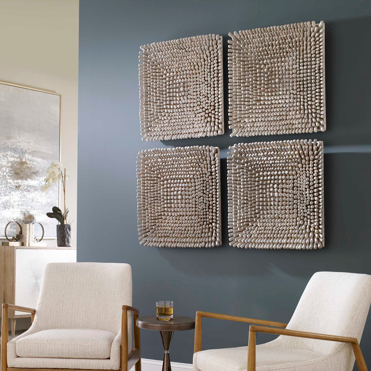 Portside Wood Wall Panel Silver - Gray by Uttermost - View 2