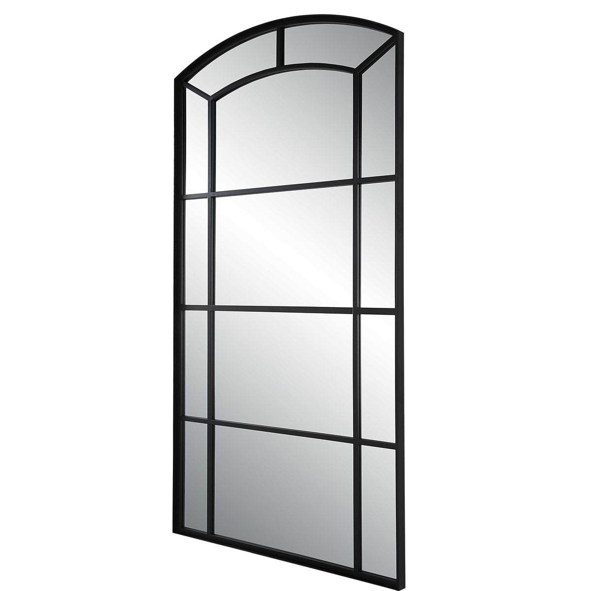 Camber Oversized Arch Mirror - Black by Uttermost - View 5