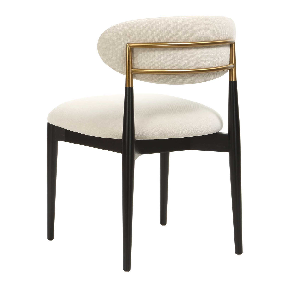 Moxie Armless Dining Chair (Set of 2) Black / Off White - Black / White by Uttermost - View 7