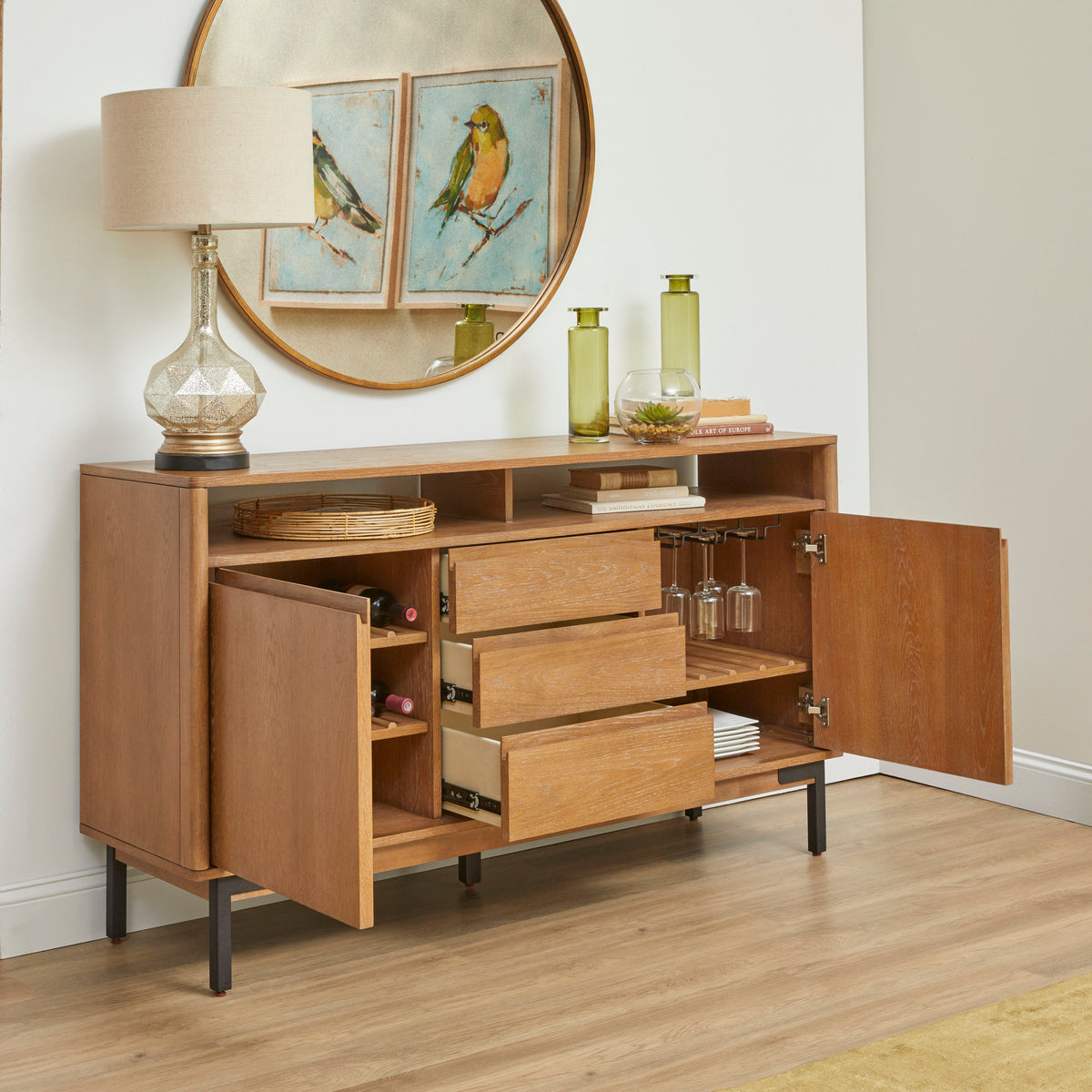 Millwork Sideboard - Light Brown | Flexsteel