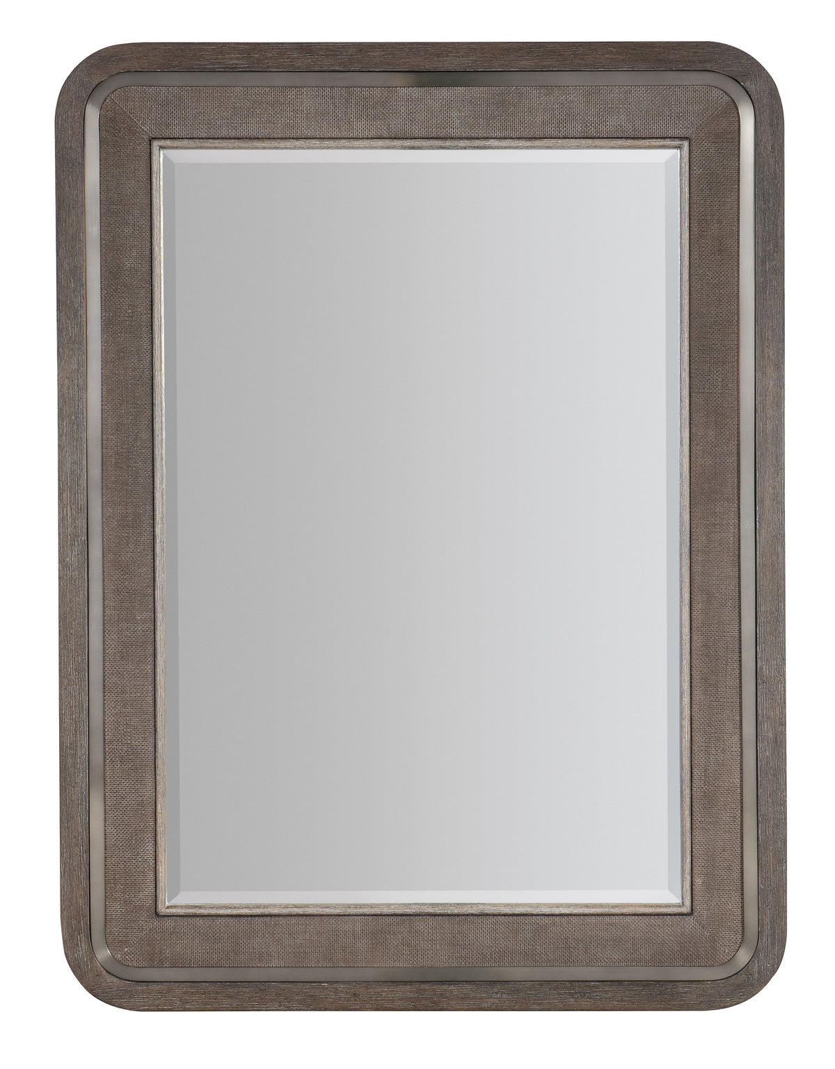 Modern Mood Raffia Landscape Mirror - Dark Brown / Dark Gray by Hooker Furniture - View 1