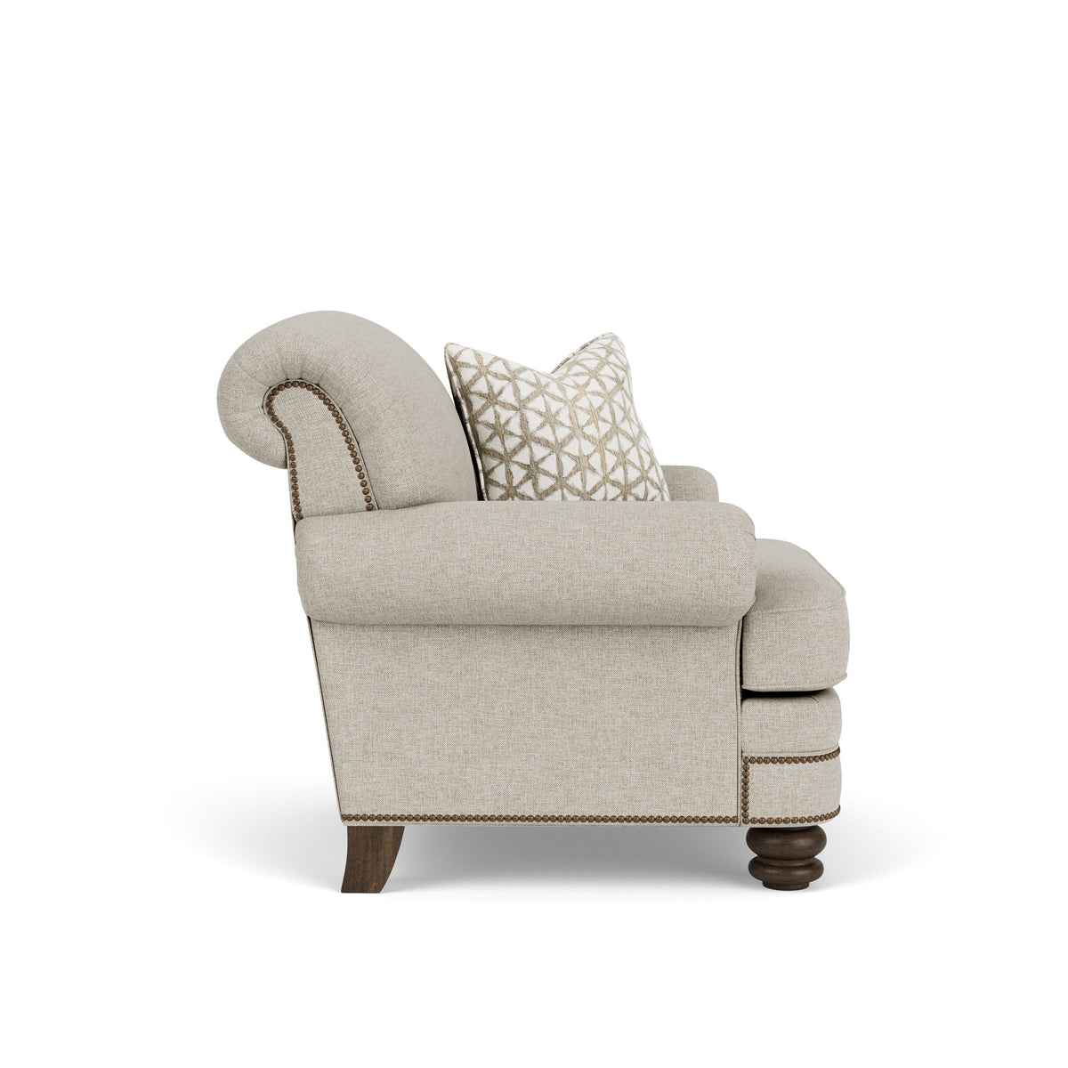 Bay Bridge Fabric Chair, Nailhead Trim | Flexsteel