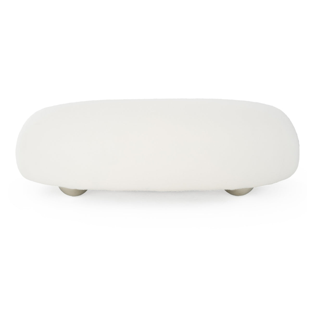 Fortune - Contemporary White Fabric Sofa - View Image 1