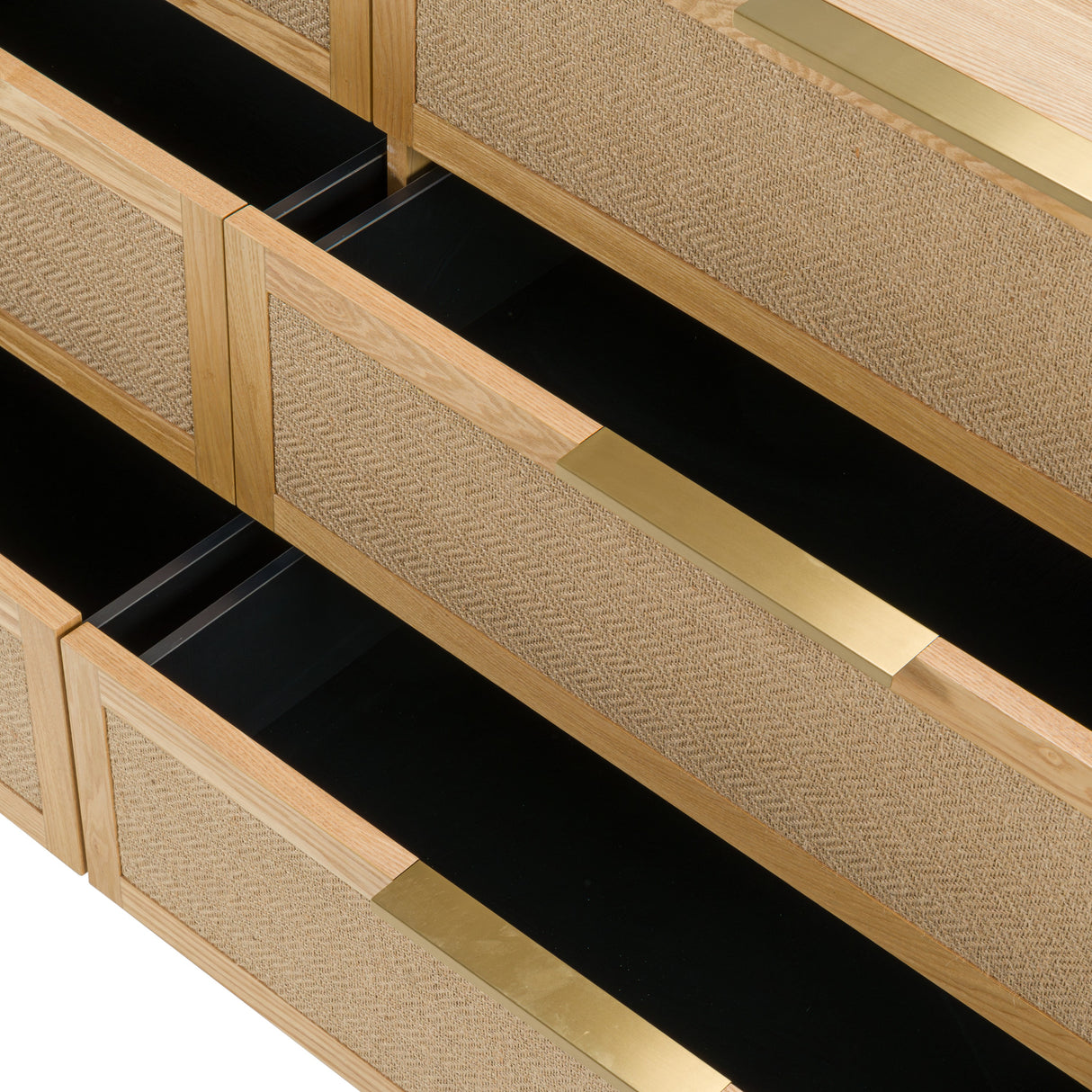 Gavin - Modern Natural Ash + Rattan Dresser - View Image 1