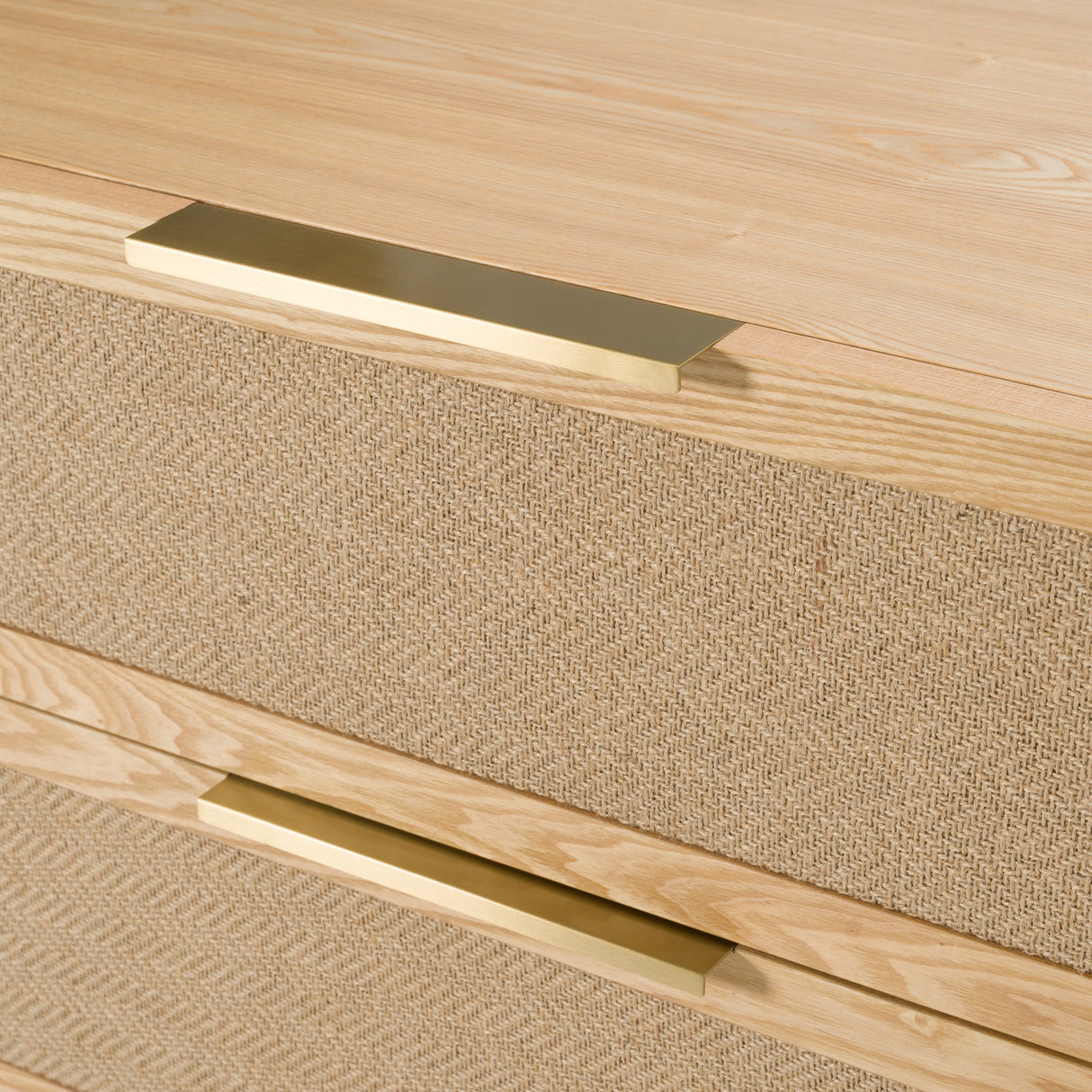 Gavin - Modern Natural Ash + Rattan Dresser - View Image 1