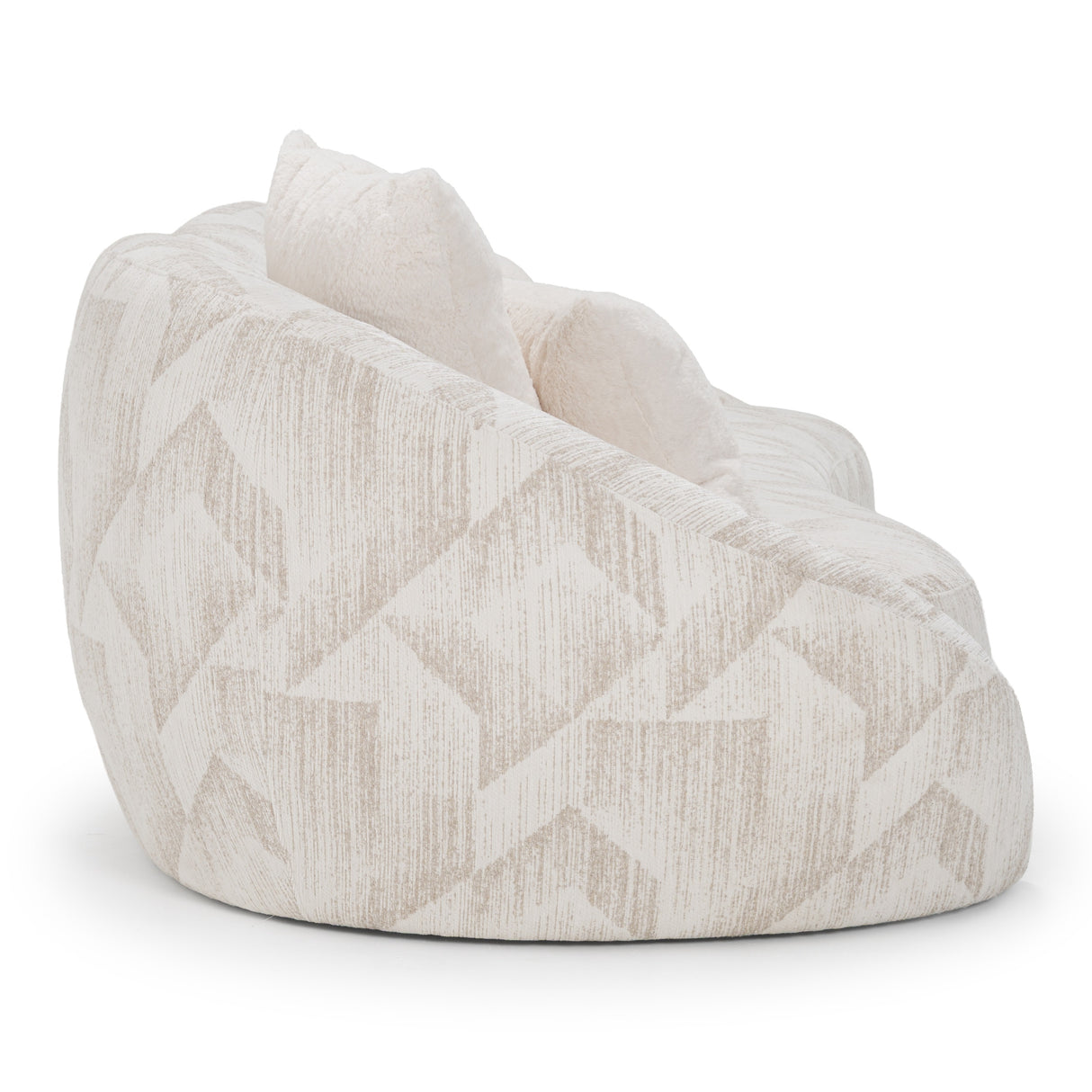 Gentle - Modern Beige Pattern Fabric Sofa - View Image 1