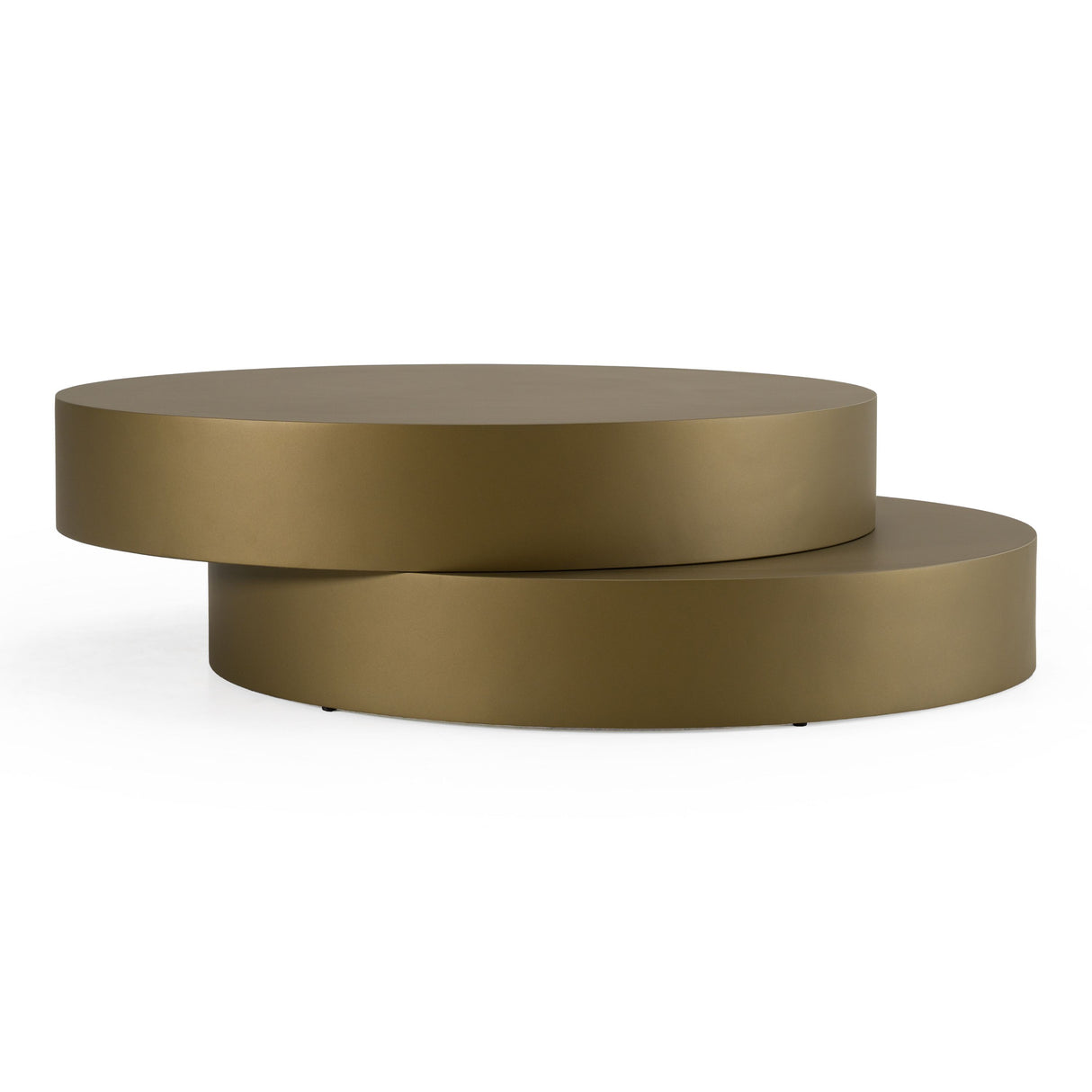Modrest Grayson Glam Brushed Bronze Metallic Coffee Table Vgodlz-218C