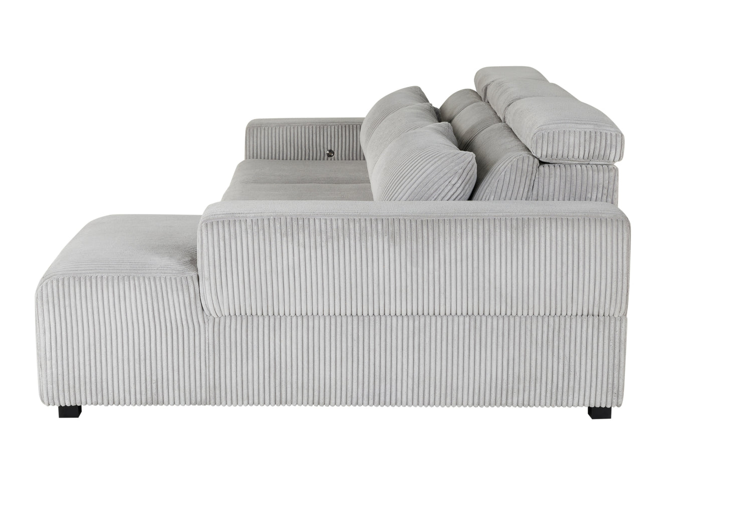 U5945 Grey Power Sectional | Global Furniture USA