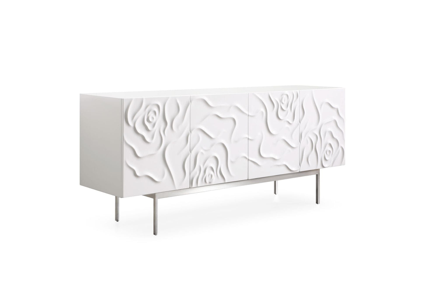 Modrest Gwen - Modern White High Gloss Buffet - Home Elegance USA
