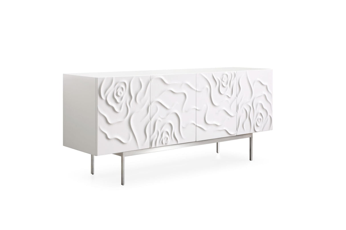 Modrest Gwen - Modern White High Gloss Buffet - Home Elegance USA