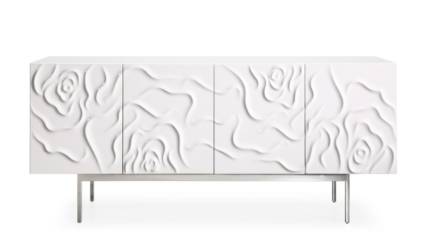 Modrest Gwen - Modern White High Gloss Buffet - Home Elegance USA