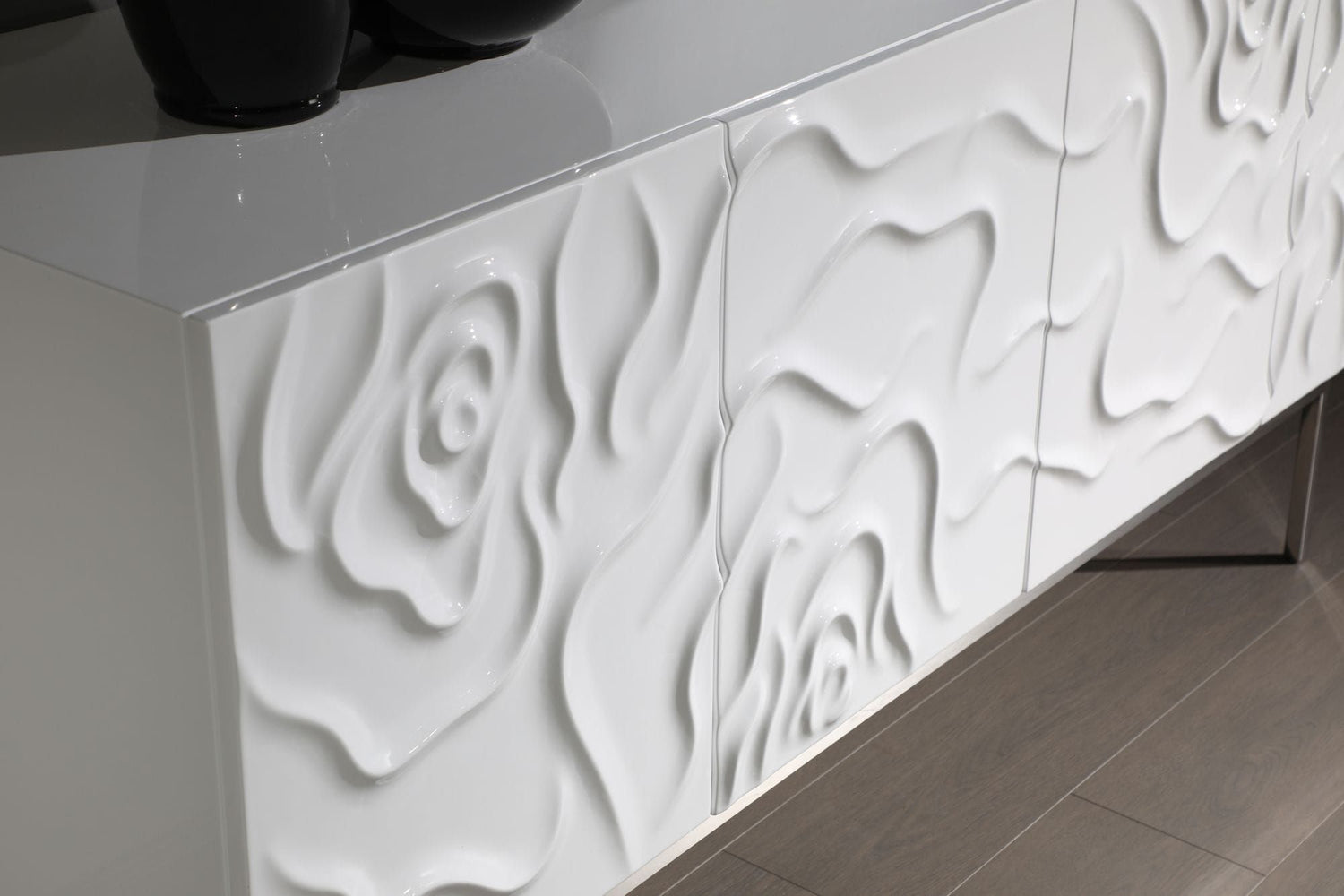 Modrest Gwen - Modern White High Gloss Buffet - Home Elegance USA