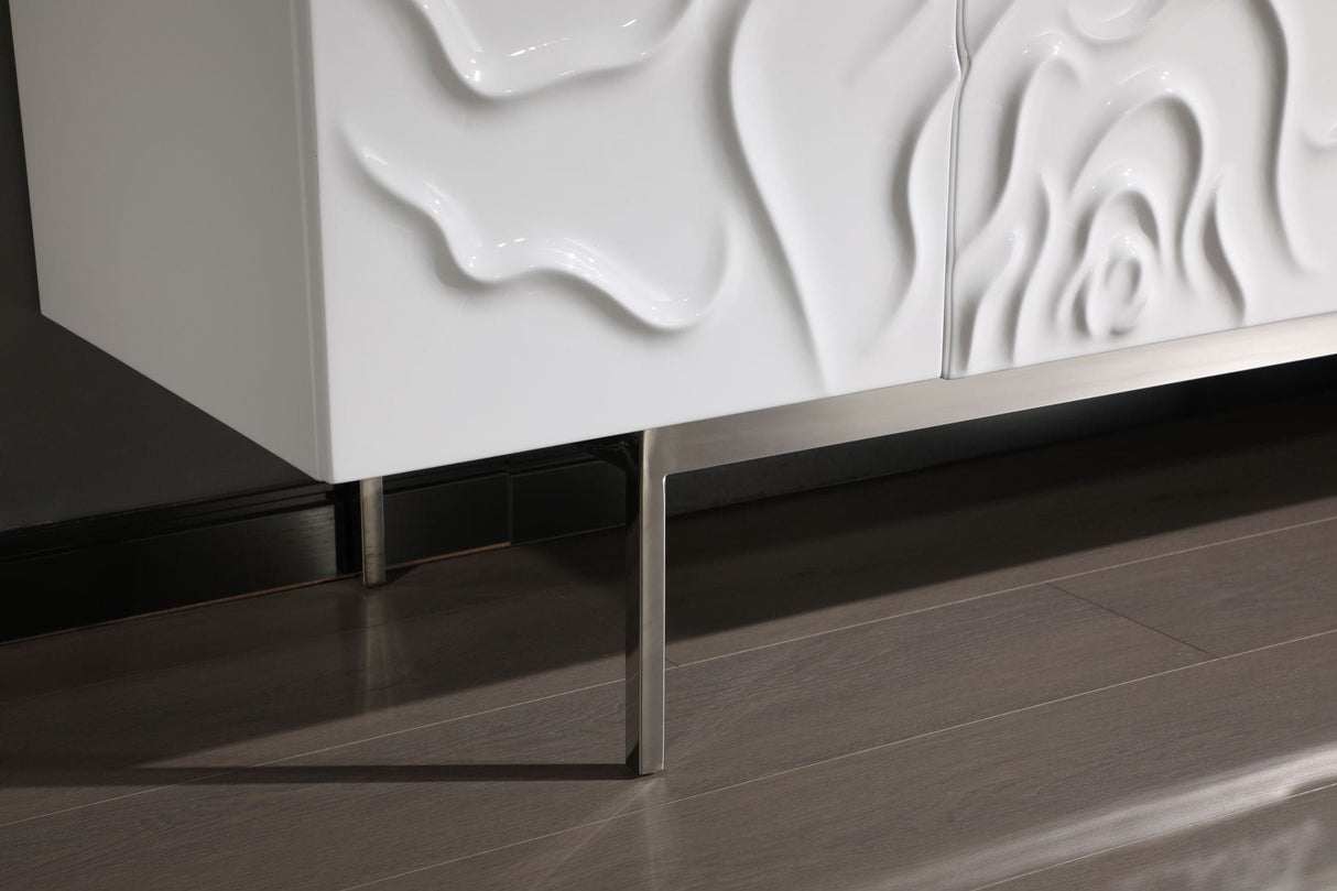 Modrest Gwen - Modern White High Gloss Buffet - Home Elegance USA