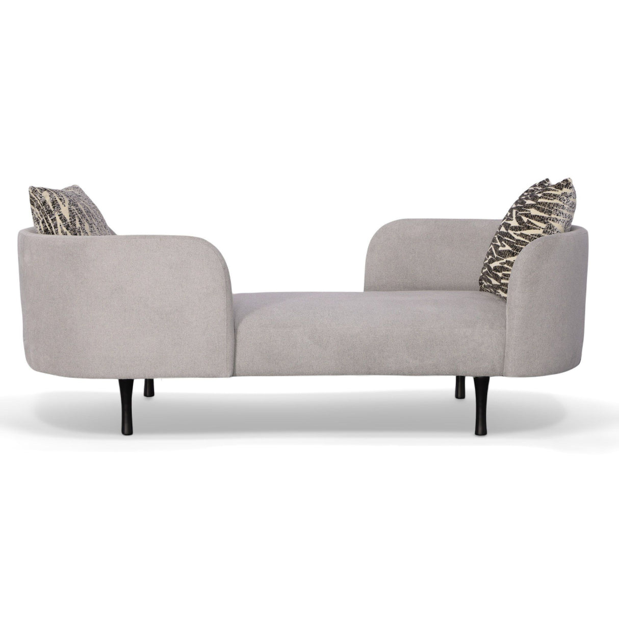 Divani Casa Jamie - Glam Light Blue Fabric Two Seater Chaise