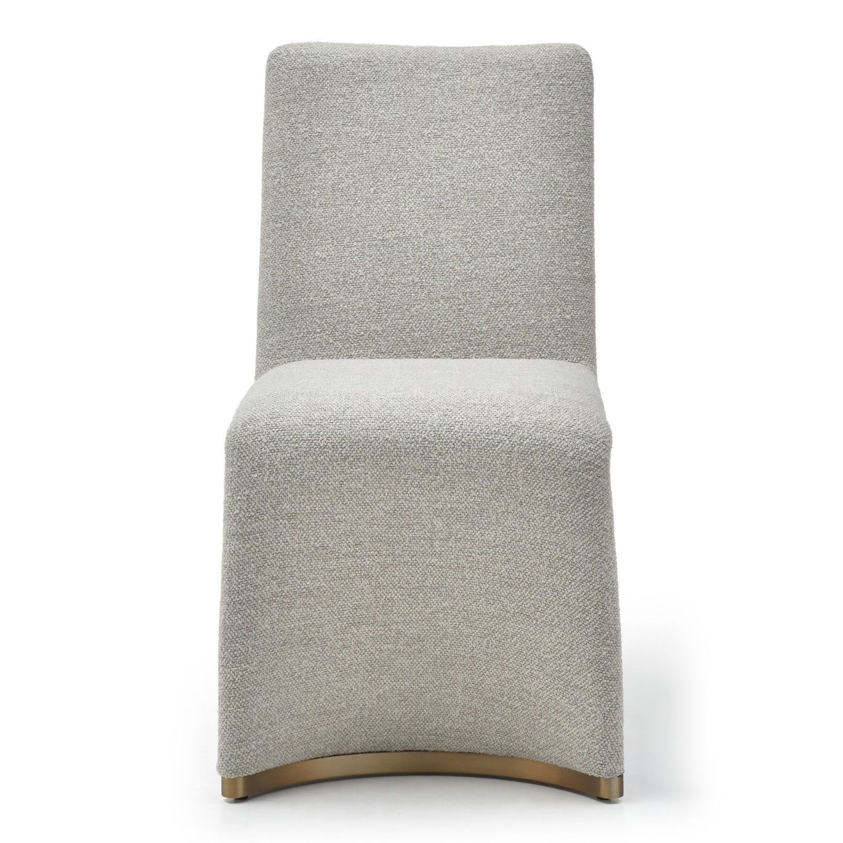 Modrest Kenda Contemporary Grey and Brushed Gold Dining Chair (Set of 2)