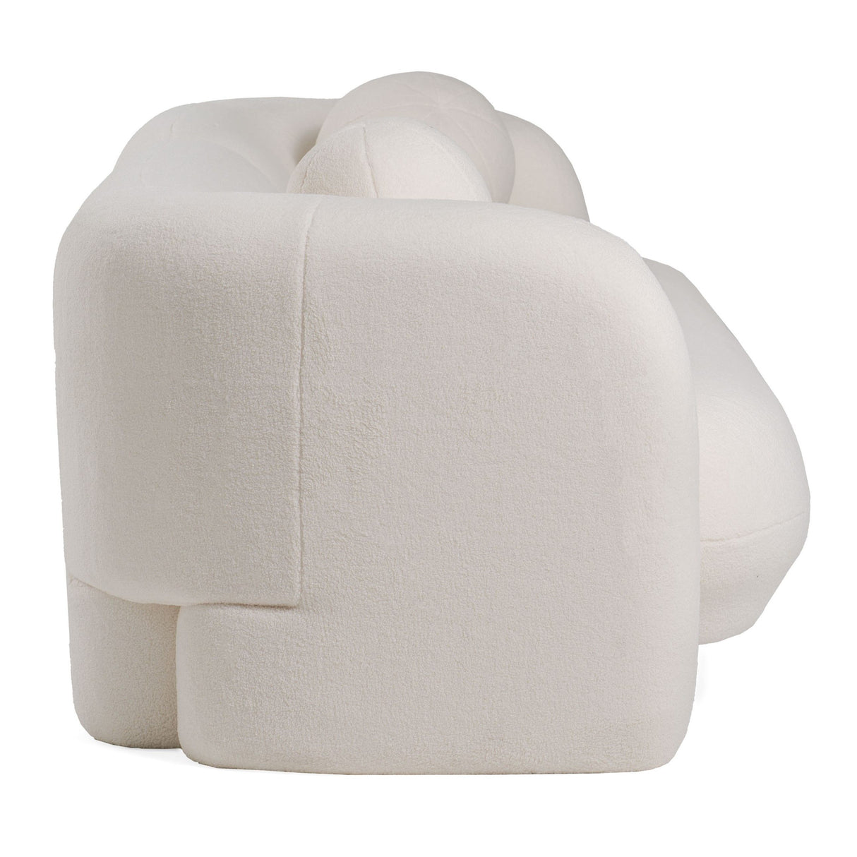 Modrest - Khan Modern 4-Seater Off White Fabric Sofa