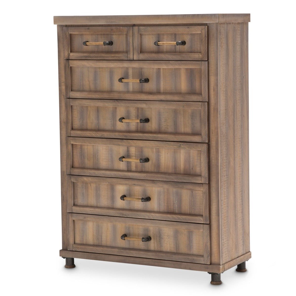Crossings 6 Drawer Chest In Reclaimed Barn - Ki - Crsg070 - 217 | Aico | Home Elegance USA