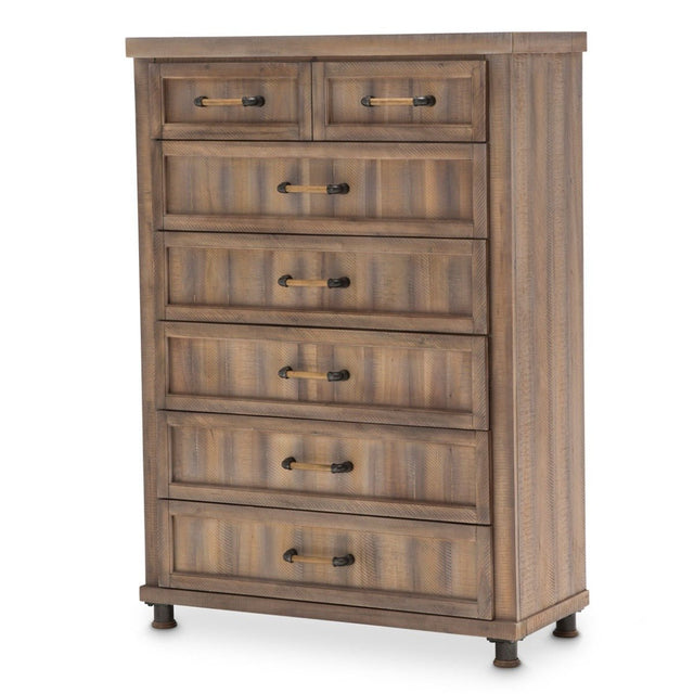 Crossings 6 Drawer Chest In Reclaimed Barn - Ki - Crsg070 - 217 | Aico | Home Elegance USA