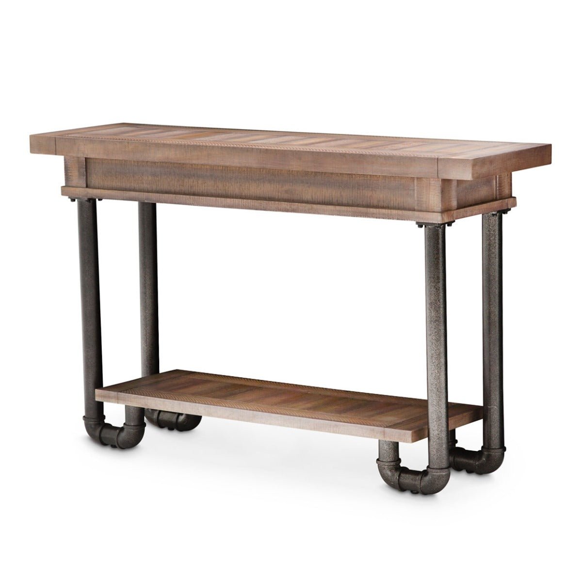Crossings Console Table In Reclaimed Barn - Ki - Crsg223 - 217 | Aico | Home Elegance USA