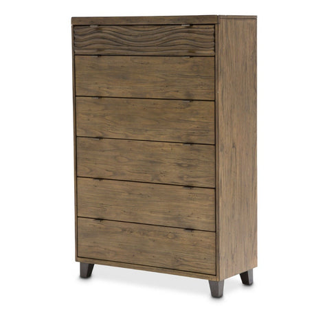 Del Mar Sound 6 Drawer Chest In Boardwalk - Ki - Delm070 - 215 | Aico | Home Elegance USA