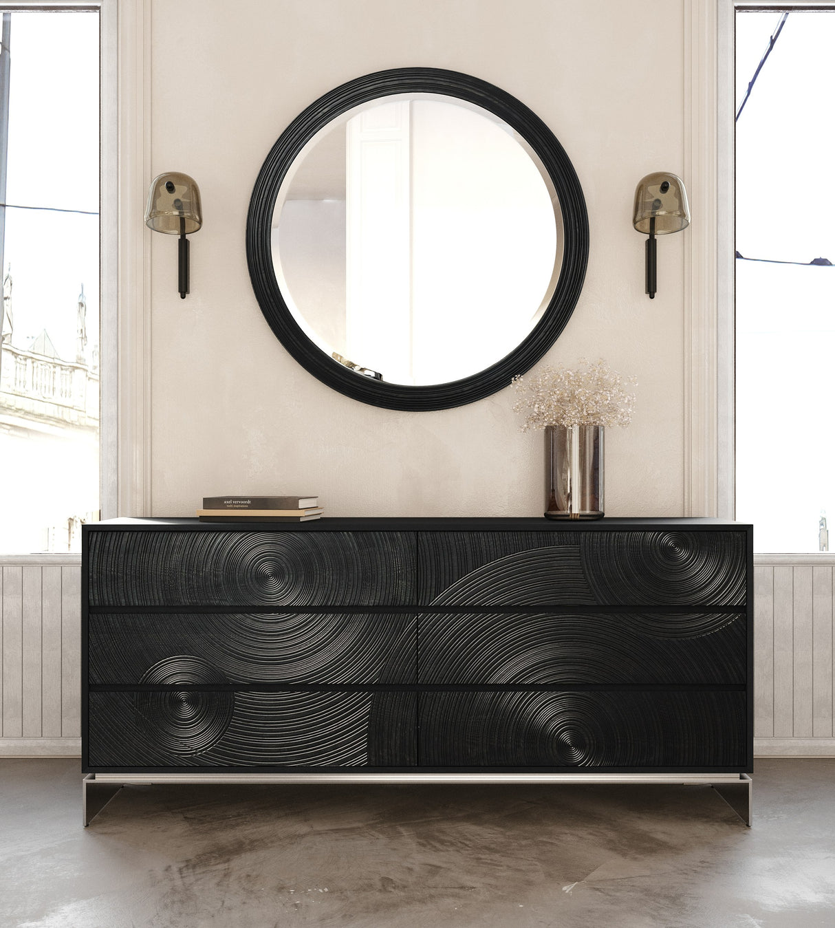 Cirque - Modern Black Ash Dresser - View Image 1