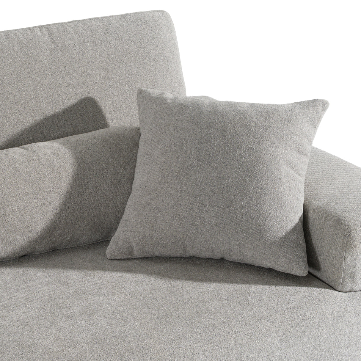Loki - Modern Grey Fabric 3-Seat Sofa - View Image 1