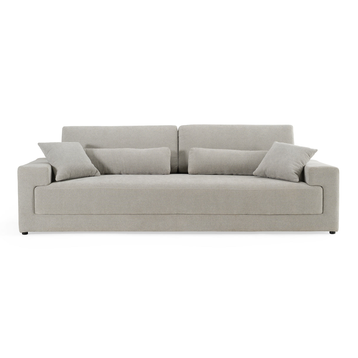 Loki - Modern Grey Fabric 4-Seat Sofa - View Image 1