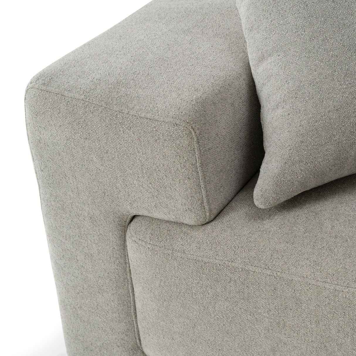 Loki - Modern Grey Fabric 4-Seat Sofa - View Image 1